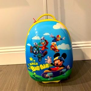 Disney Store Mickey Mouse hard shell luggage
